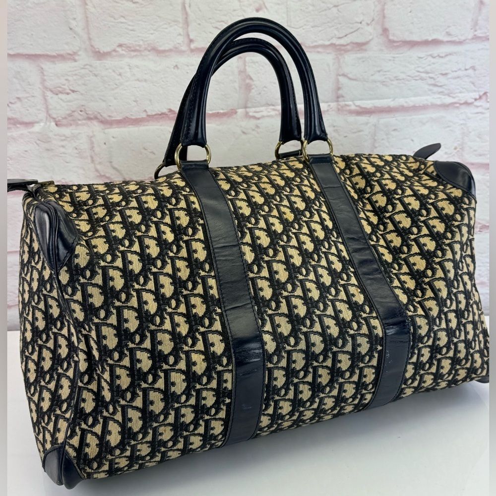 VINTAGE CHRISTIAN DIOR TROTTER BOSTON WEEKENDER BAG